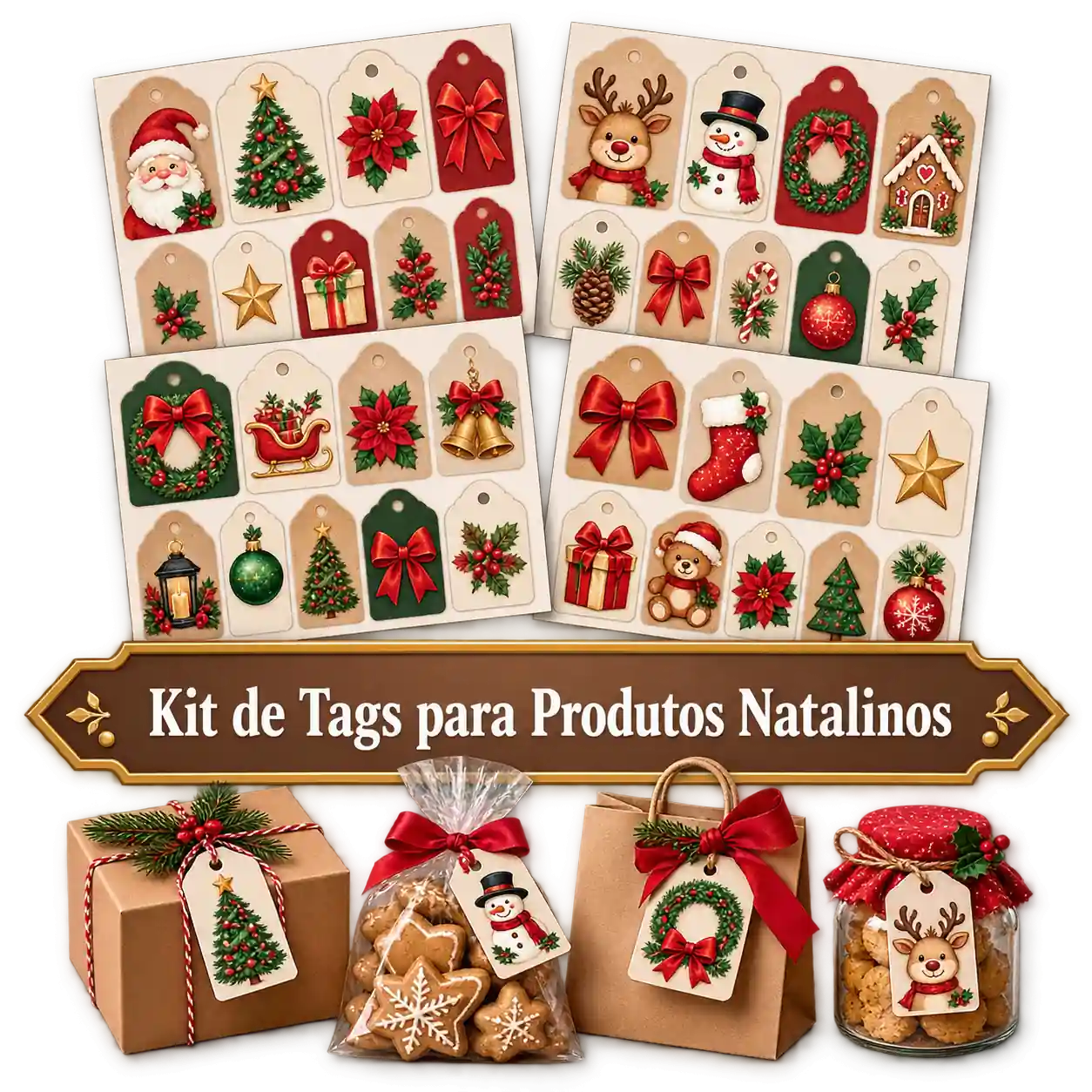 Bônus 3 — Kit de Tags para Produtos Natalinos