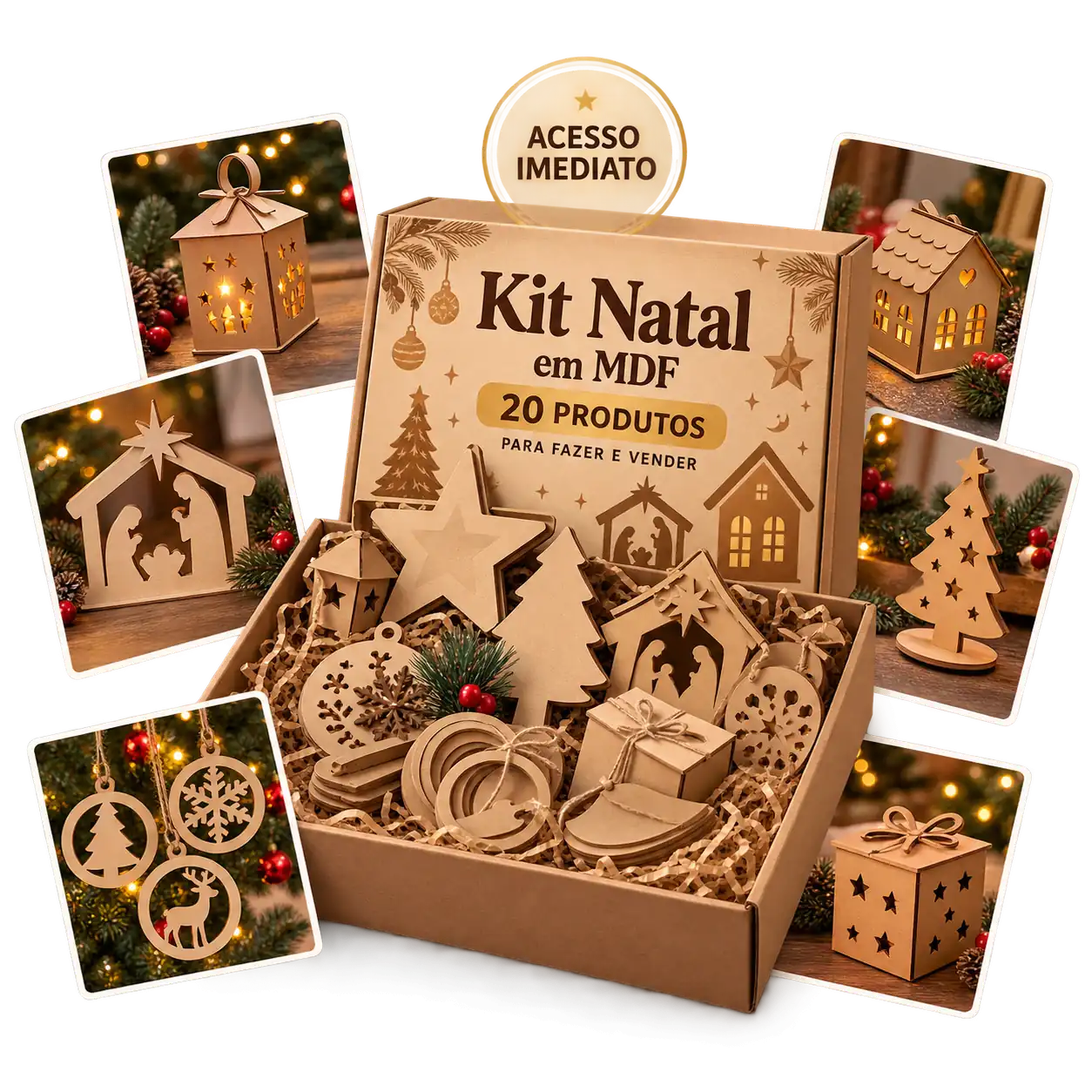 Plano Básico — Kit Natal em MDF Lucrativo 2027 — 20 Produtos Campeões de Venda